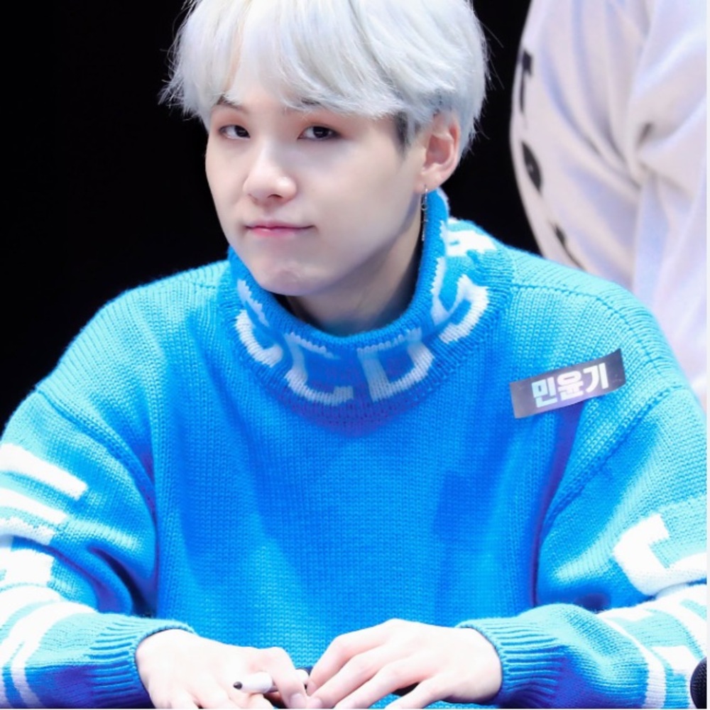 CDGS Wear SUGA Blue Turtleneck Sweater
